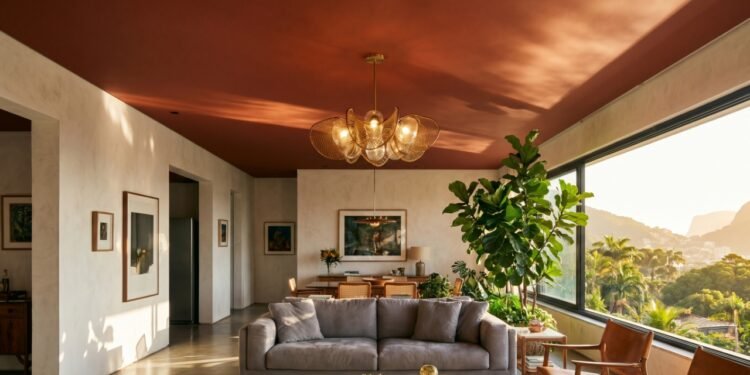 Pintura e texturas transformam o teto no novo protagonista dos projetos de decoração