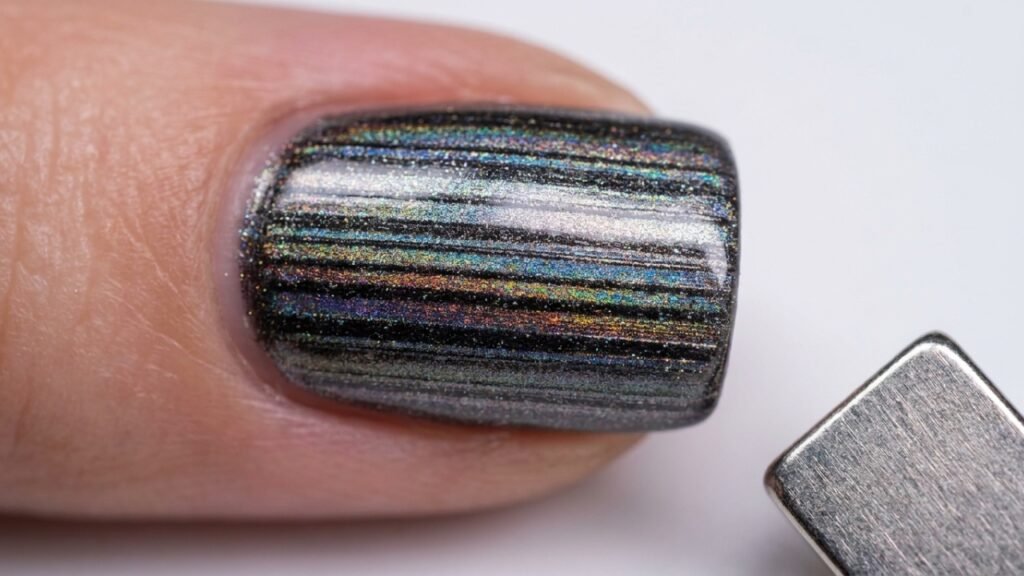 unhas com código de barras