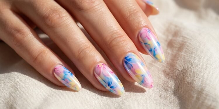Unhas com blooming gel viram tendência no verão de 2026 com efeito moderno e sofisticado