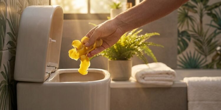 Casca de limão no vaso sanitário atua como desinfetante natural e tira odores