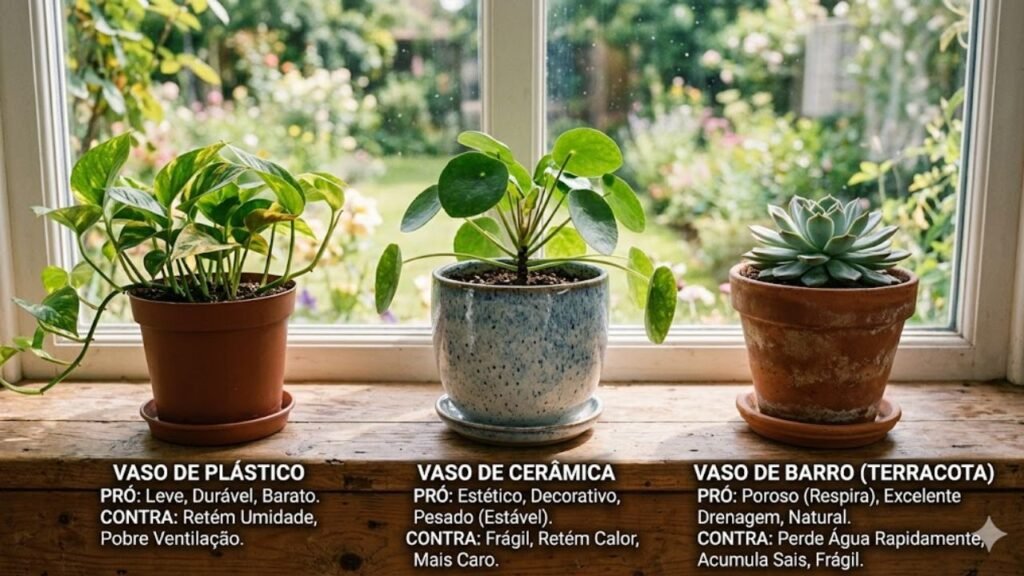 Preparar vasos para plantas