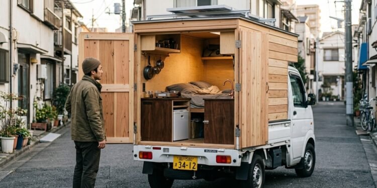Designer cria o que ele chama de "a menor casa móvel do mundo" > leva a redução de tamanho ao extremo