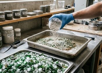 Cientistas japoneses desenvolvem uma alternativa inovadora e com menor emissão de carbono ao cimento, feita a partir de vidro reciclado e resíduos de construção