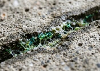 Cientistas do Texas desenvolvem um tipo de "concreto vivo" que cura suas próprias rachaduras usando líquens sintéticos