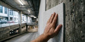 Pesquisadores suíços desenvolvem espuma mineral acústica reciclável até 75% mais fina que o isolamento tradicional, com a mesma eficácia contra o ruído urbano e resistente ao fogo e às intempéries