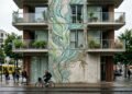 Pesquisadores europeus desenvolvem “tatuagens vivas” com microorganismos que transformam fachadas de edifícios em filtros para CO2 e poluentes