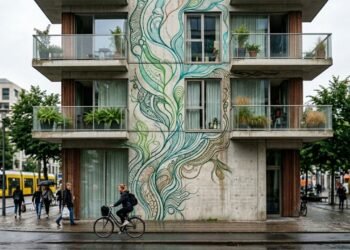 Pesquisadores europeus desenvolvem “tatuagens vivas” com microorganismos que transformam fachadas de edifícios em filtros para CO2 e poluentes