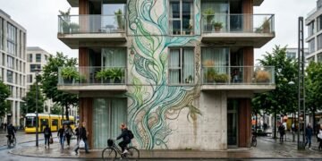 Pesquisadores europeus desenvolvem “tatuagens vivas” com microorganismos que transformam fachadas de edifícios em filtros para CO2 e poluentes