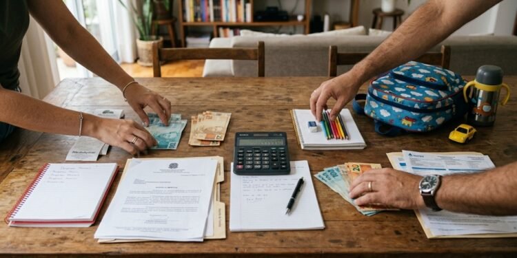 Quanto custa a pensão alimentícia para dois filhos com salário de R$ 1.600 em 2026 e quais os critérios dos juízes