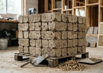 Engenheiro indiano inventa blocos de construção que armazenam 15 kg de CO2 por m² e isolam até 3,5 vezes melhor que o concreto convencional