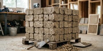 Engenheiro indiano inventa blocos de construção que armazenam 15 kg de CO2 por m² e isolam até 3,5 vezes melhor que o concreto convencional