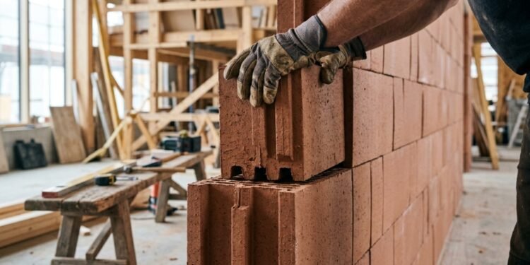 Pesquisadores austríacos projetam paredes de tijolos reutilizáveis que podem ser desmontadas e reconstruídas sem danos, reduzindo as emissões em até 60%