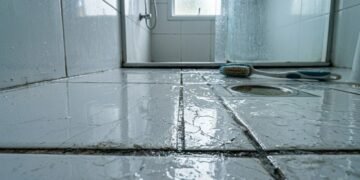 Esse piso bonito pode virar um problema no banheiro e dificultar a limpeza todos os dias