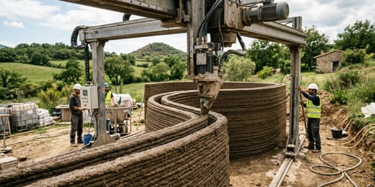Empresa japonesa imprime em 3D casa com terra em vez de cimento, capaz de retornar ao solo ao final de sua vida útil