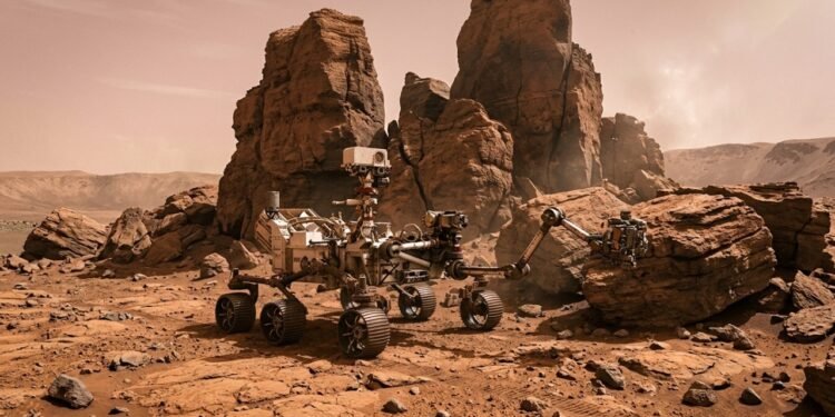 Rover da NASA faz selfie histórica ao lado de rochas gigantescas em Marte