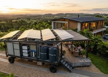 Startup lança plataforma móvel solar totalmente autônoma com baterias de íon-sódio, gerando entre 45 e 64 kWh por dia, além de um gerador de água atmosférica com capacidade de 68 litros por dia, o suficiente para abastecer duas residências de porte médio