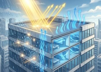 Pesquisadores de Hong Kong desenvolvem um revestimento para edifícios que resfria até 9,5°C abaixo da temperatura ambiente e gera eletricidade a partir da chuva