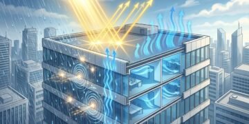 Pesquisadores de Hong Kong desenvolvem um revestimento para edifícios que resfria até 9,5°C abaixo da temperatura ambiente e gera eletricidade a partir da chuva