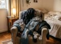Psicólogo explica o que significa ter uma cadeira empilhada de roupas