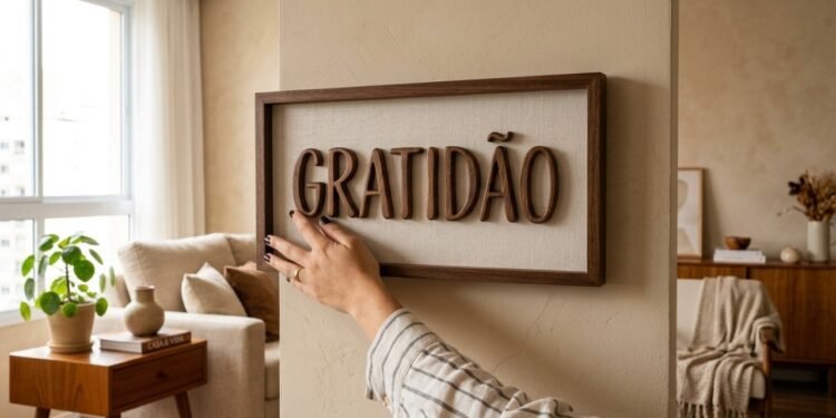 Esqueça os quadros simples: a tendência de decoração que usa palavras com significado está conquistando os lares