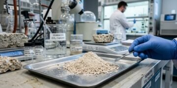 Cientistas da Northwestern desenvolvem material inovador feito com água do mar, eletricidade e CO2; ele pode substituir a areia no concreto