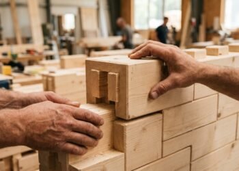 Uma startup alemã desenvolve blocos de madeira que se encaixam como LEGO e permitem construir casas sem argamassa ou parafusos