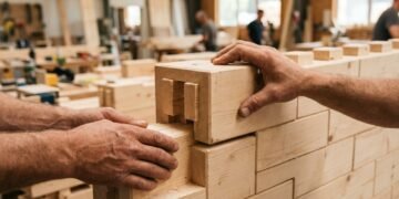 Uma startup alemã desenvolve blocos de madeira que se encaixam como LEGO e permitem construir casas sem argamassa ou parafusos