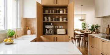 Nem minimalismo nem excesso, a tendência que transforma organização em decoração da cozinha moderna