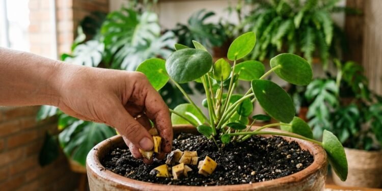 Como usar casca de banana nas plantas para adubar o solo de forma natural