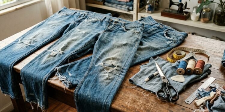 Como dar uma nova função para os jeans velhos guardados