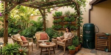Redesenhe seu jardim de forma responsável: sustentabilidade e conforto ao ar livre