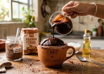 Aprenda a fazer um bolo de chocolate úmido no micro-ondas usando ingredientes simples