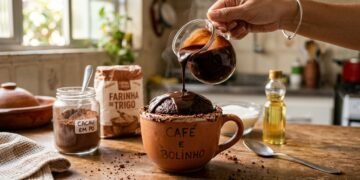 Aprenda a fazer um bolo de chocolate úmido no micro-ondas usando ingredientes simples