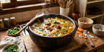 A sopa de carne para fazer a família nunca mais esquecer do sabor