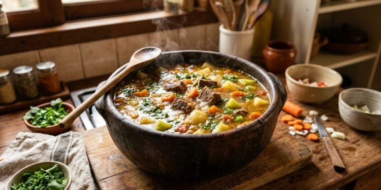 A sopa de carne para fazer a família nunca mais esquecer do sabor