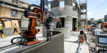 A França inaugura o maior edifício residencial impresso em 3D da Europa, com 12 casas construídas em apenas 34 dias