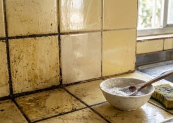 Se os azulejos da cozinha estão amarelados, veja como deixá-los brilhando novamente com bicarbonato