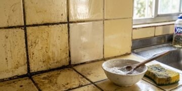 Se os azulejos da cozinha estão amarelados, veja como deixá-los brilhando novamente com bicarbonato