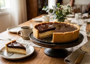 A receita holandesa de uma sobremesa deliciosa para o café da manhã