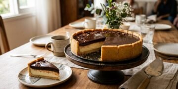 A receita holandesa de uma sobremesa deliciosa para o café da manhã