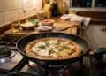 Pizza simples e rápida com uma receita deliciosa