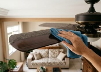 Como limpar ventilador de teto com truques simples
