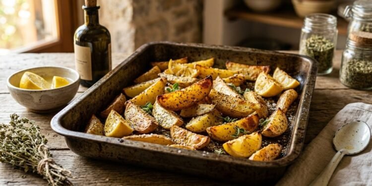 Sem alho, sem páprica: os gregos preferem colocar isso em suas batatas assadas