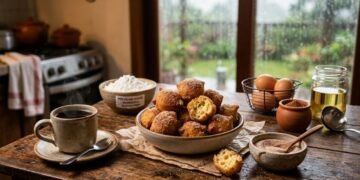 Receita de bolinho de chuva fofinho sem trigo e sem leite