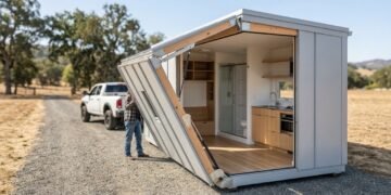 A nova Boxabl Baby Box é uma microcasa dobrável que pode ser montada em apenas 60 minutos