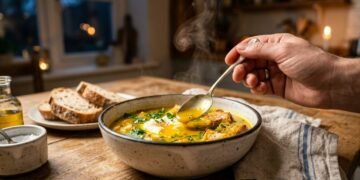 Um chef de cozinha explica como fazer uma sopa perfeita: “Leva cebola, alho e uma pitada de açafrão”