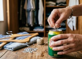 Não jogue fora os anéis das latas de refrigerante: eles podem ganhar uma nova função útil dentro de casa