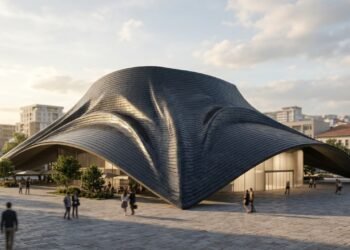 O impressionante telhado solar fotovoltaico curvo do Teatro de Ópera e Balé do Kosovo será uma referência para futuras construções sustentáveis