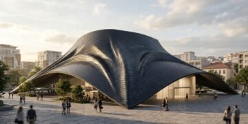 O impressionante telhado solar fotovoltaico curvo do Teatro de Ópera e Balé do Kosovo será uma referência para futuras construções sustentáveis