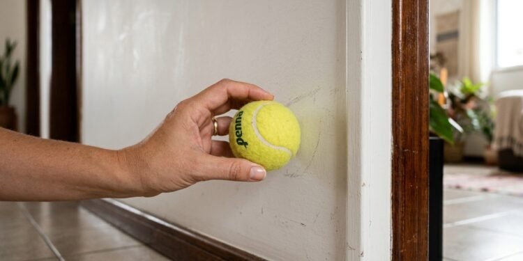 O truque usando bola de tênis que tem uma servetia inusitada